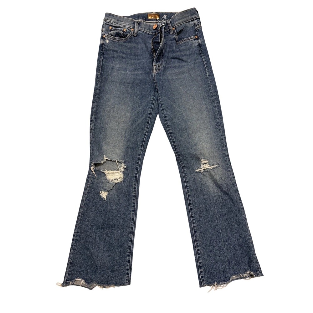 Mother Jeans Women The Insider Crop Step Chew Dancing On Coals 27